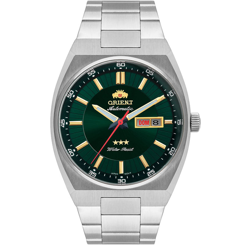 Relógio ORIENT masculino Automático verde 469SS087F E1SX