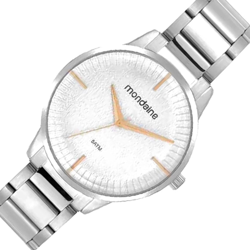 Relógio Feminino Minimalista Mondaine Prata 32521L0MVNE2