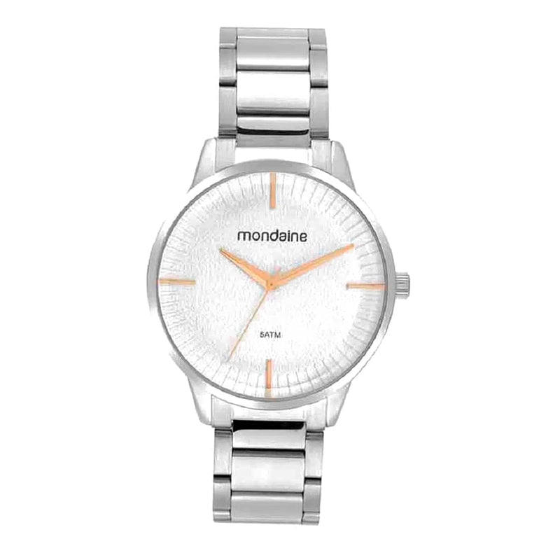 Relógio Feminino Minimalista Mondaine Prata 32521L0MVNE2