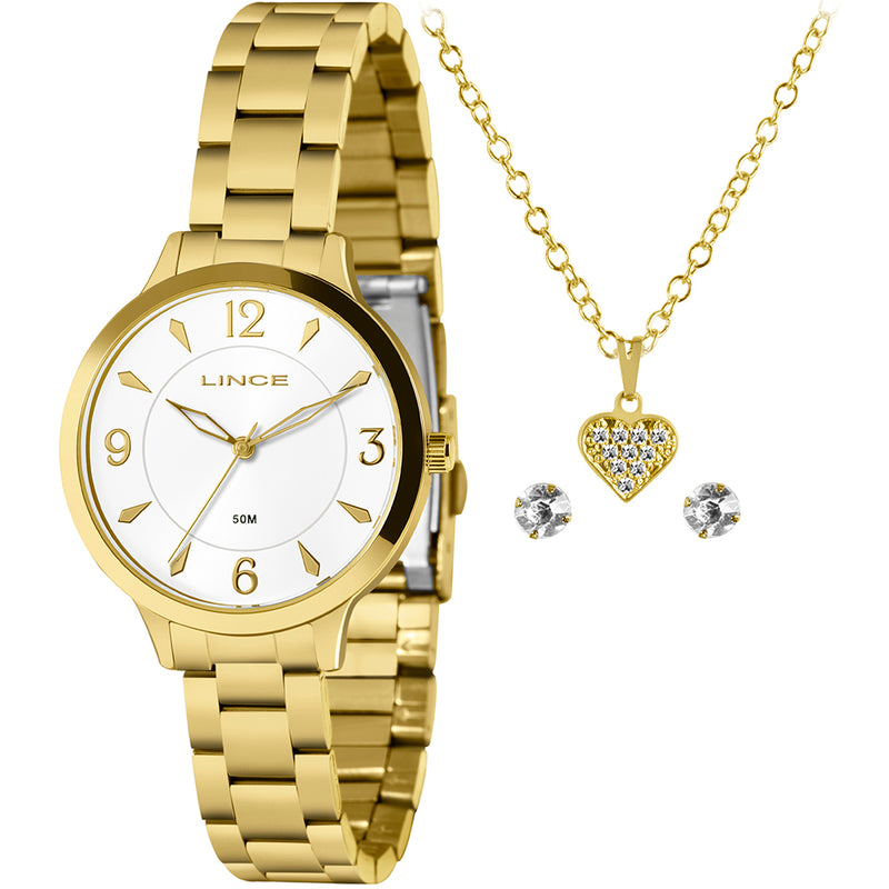 RELOGIO CLASSIC FEMININO ANALOGICO LRG4749L36 DOURADO