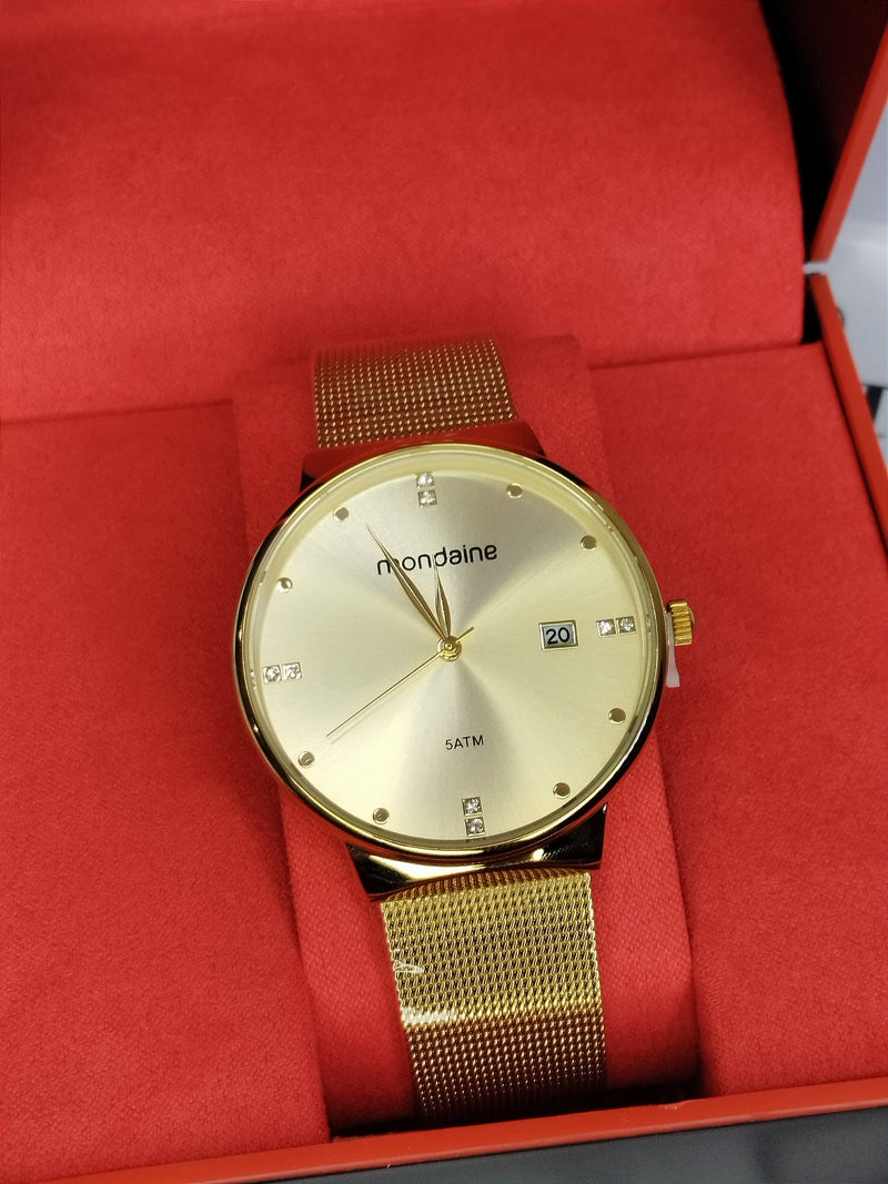 Relógio Mondaine Feminino Dourado