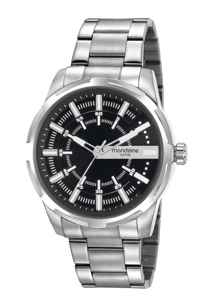 Relógio Masculino Mondaine 99469G0MVNE1 48mm Aço Prata